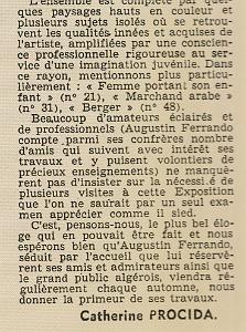AUGUSTIN FERRANDO 1880-1957 (9) suite Echo d'Oran 27 novembre 1941